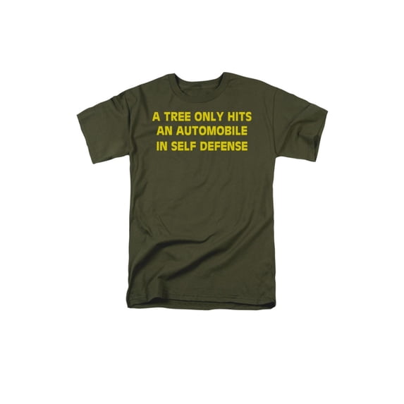 Tree Hits An Automobile Officially Licensed Adult T Shirt