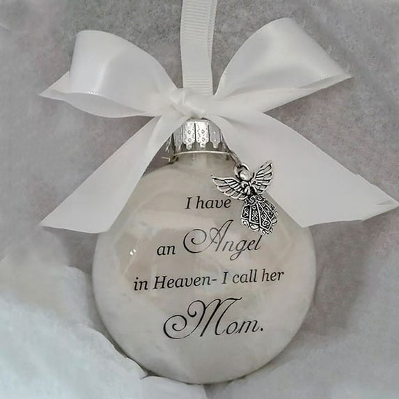 tree ornaments, ball In Memorial Ornament Hanging Sign Commemorative Decorations 1pc