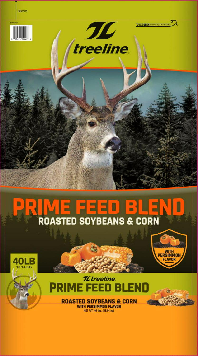 treeline Prime Deer Feed Blend with Roasted Soybeans and Corn, 40 lb. Bag