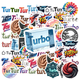 thumbnail image 1 of trendy Turbo Theme Stickers, Waterproof Turbo Theme Sticker for Water Bottle Laptop Phone Cases Planner Skateboard Luggage Helmet Party Favor Decor, Ideal for Adults Teens Teacher Rewards, 1 of 9