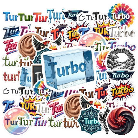 trendy Turbo Theme Stickers, Waterproof Turbo Theme Sticker for Water Bottle Laptop Phone Cases Planner Skateboard Luggage Helmet Party Favor Decor, Ideal for Adults Teens Teacher Rewards
