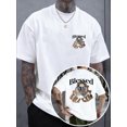 thumbnail image 1 of trendy character illustration print short sleeve t shirt for daily streetwear casual outfits 100 cotton double sided print front and back print neck mens fashion t, 1 of 6