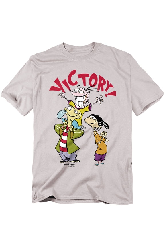 Ed Edd N Eddy Victory Mens Short Sleeve Shirt (Silver, )
