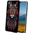 thumbnail image 1 of tribal-Bobcat-with-feathers-69 Phone Case, Designed for Samsung Galaxy S20 Case Soft Silicon for women girls boys wife gift,Shockproof Phone Cover, 1 of 1