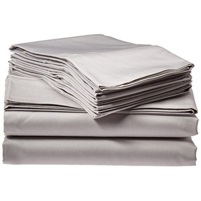 Queen Silver Grey Egyptian Cotton Deep Pocket Sheet Set