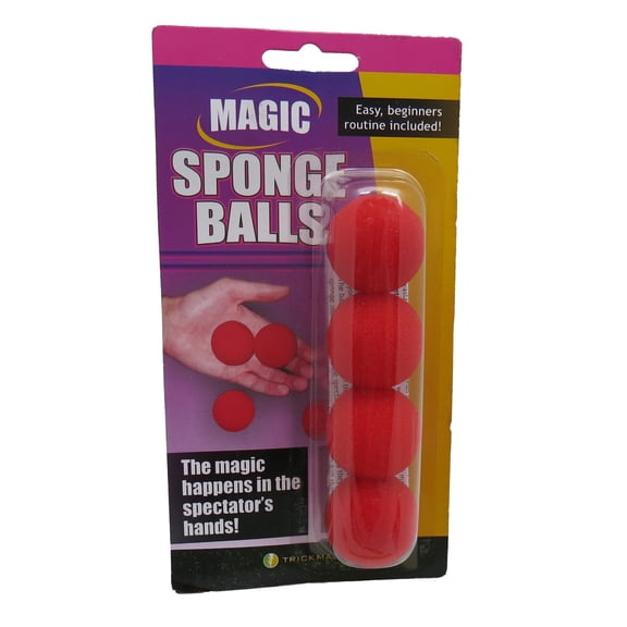 Trickmaster Magic 1.25 Inch Red Sponge Balls with Instructions