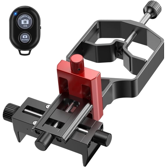 tridaptor - Universal Phone Scope Digiscoping Adapter|High-Precision XYZ Metal Telescope Mount 3-Axis Smartphone Holder for Spotting Monocular Binos|Fits All Cell Camera/Max 2.4" Eyepiece