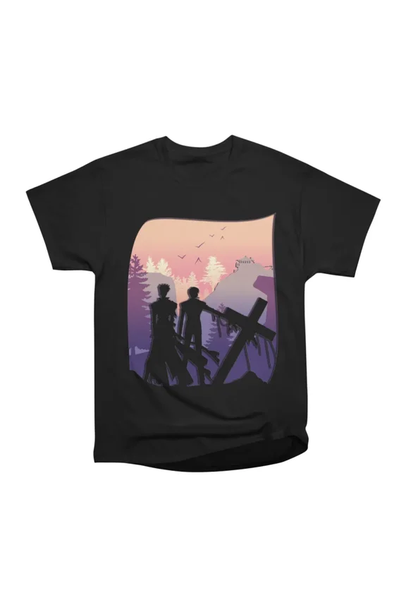 trigun minimalism T-Shirt Tee Gift For Him Merch For Her Apparel For Friend