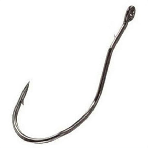 trokar re-volve rotational shank fishing hook, black chrome, 4