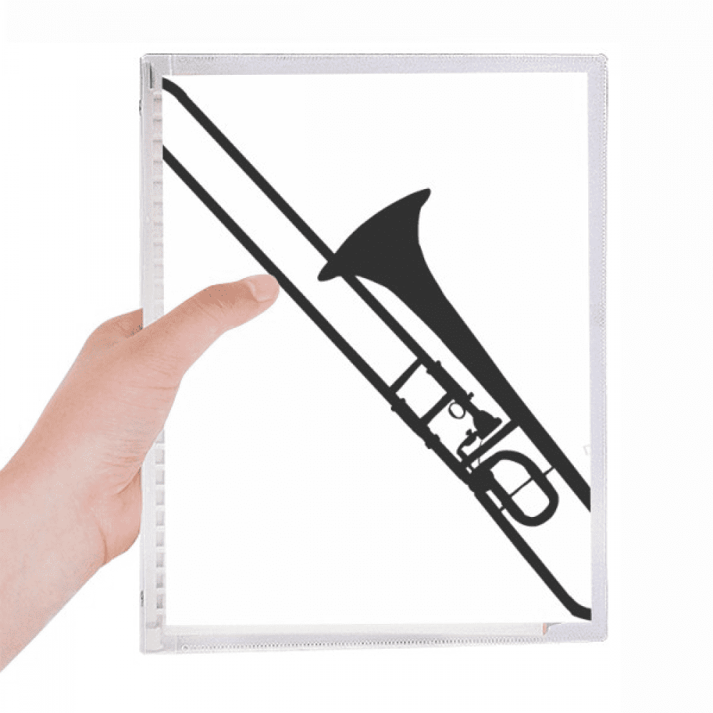 tromb classical music instrument pattern notebook loose diary refillable journal statiry
