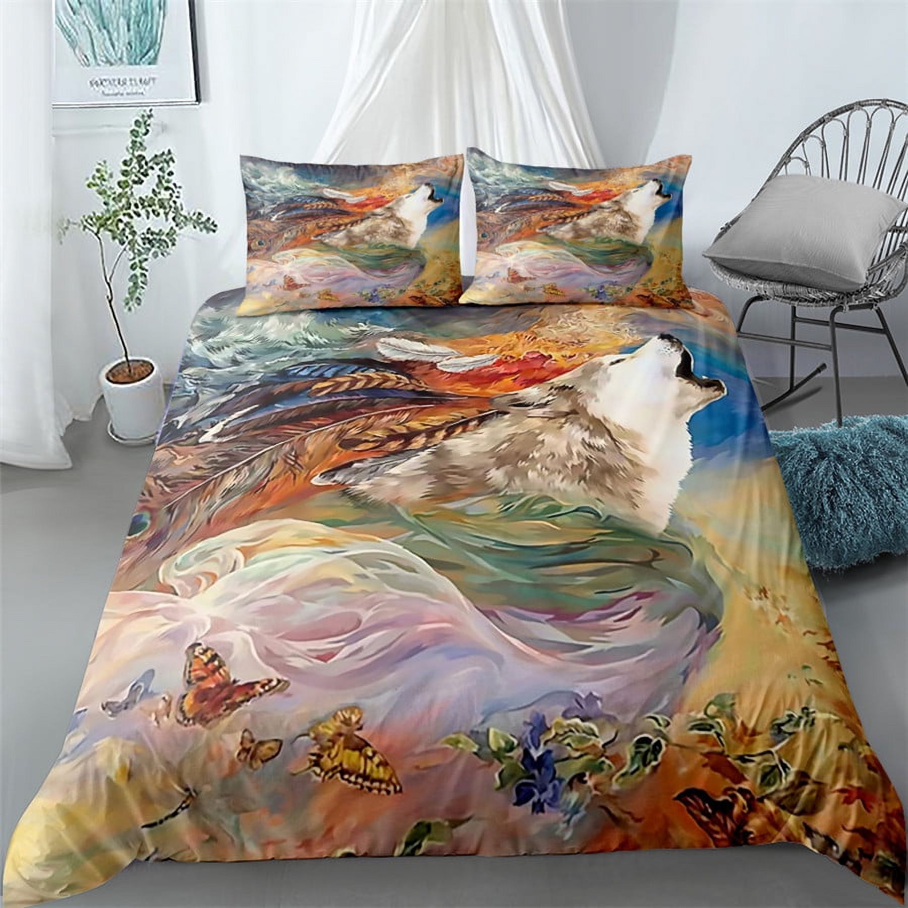 tropical cactus digital art duvet cover set king queen double full twin ...