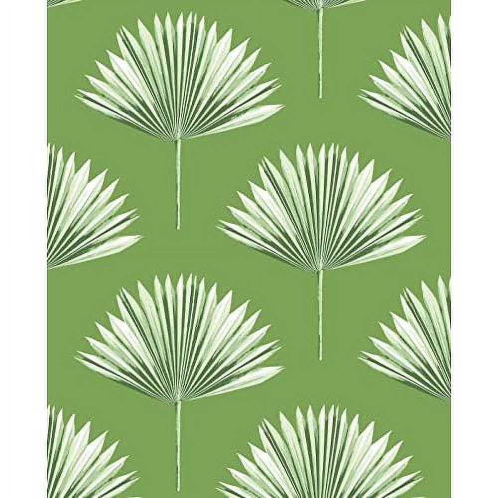 tropical fan palm peel and stick wallpaper (green sprout)