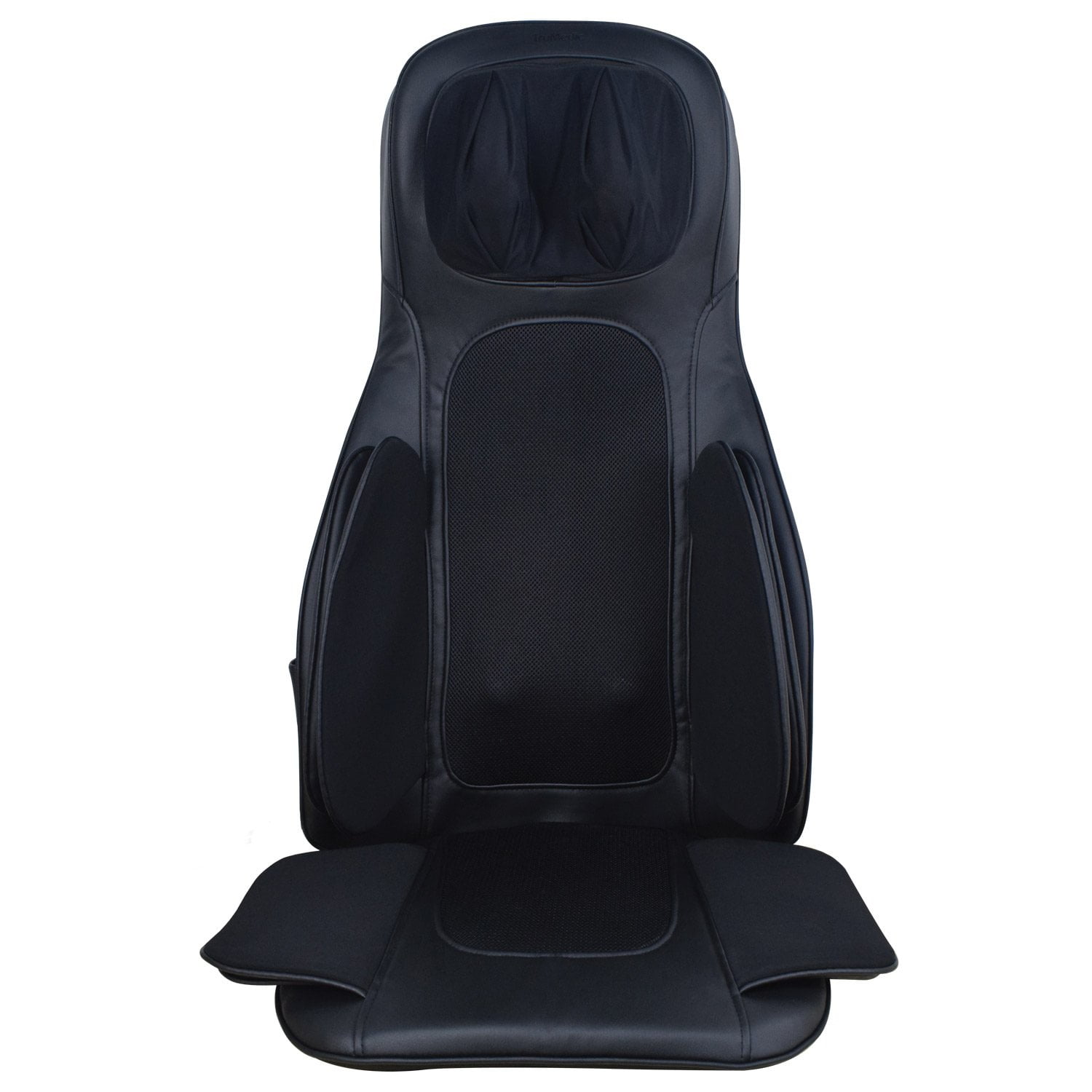 truMedic InstaShiatsu Seat Cushion Massage Chair- Heated Massage Chair Pad for Neck, Back, Shoulder, Waist & Thighs - Shiatsu Chair Massager to Relieve Muscle Tension, Home and Office Use