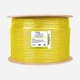 thumbnail image 1 of trueCABLE Cat6 Plenum Shielded Ethernet Cable 1000ft CMP 23AWG Solid Copper 550MHz Yellow, 1 of 3