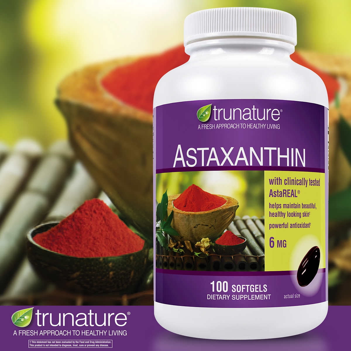 trunature Astaxanthin 6 mg., 100 Softgels