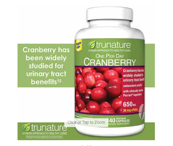 trunature Pacran Cranberry 650 mg., 140 Vegetarian Capsules