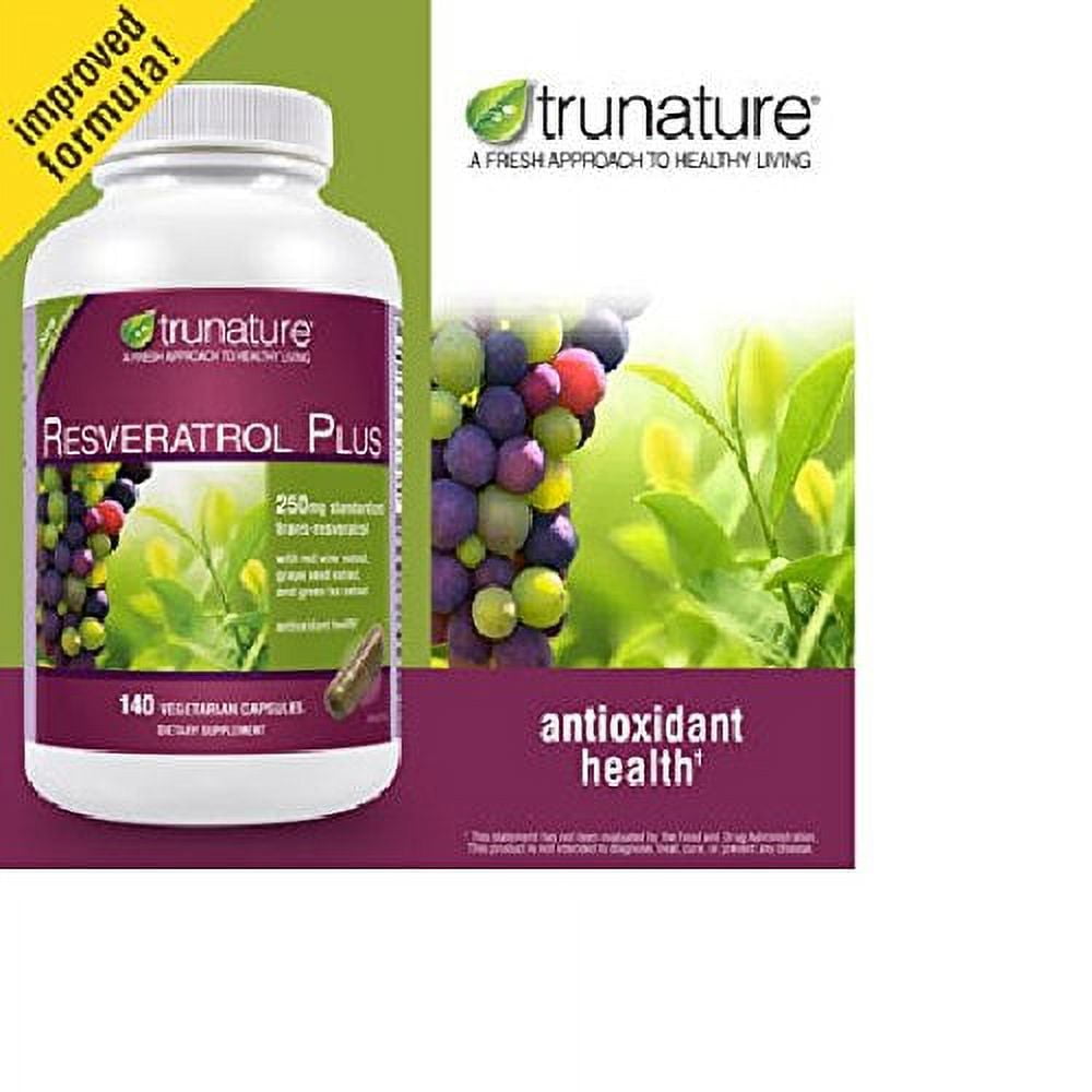 trunature Resveratrol Plus, 140 Vegetarian Capsules