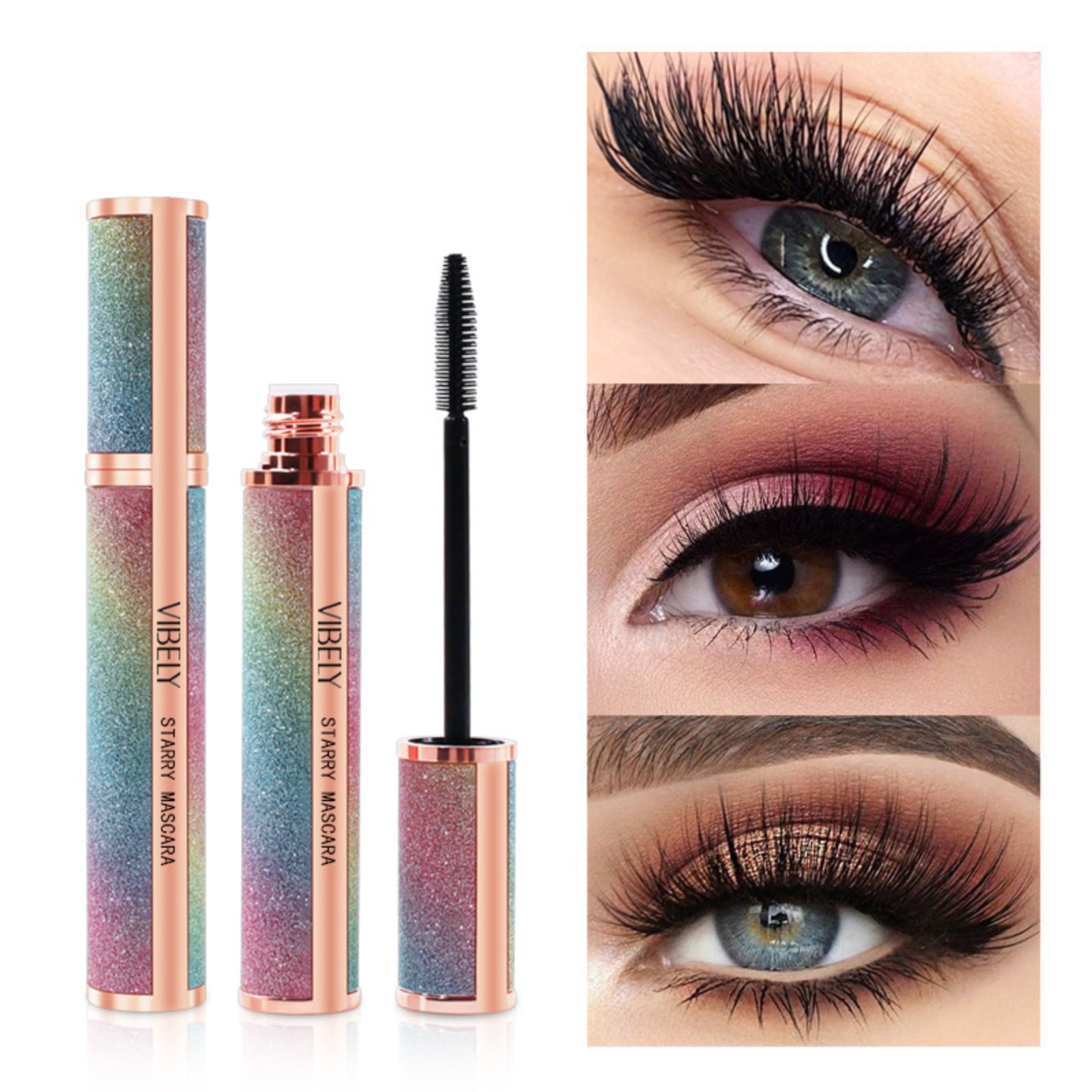 tubing mascara,Defining Buildable Formula,mascara primer 4D Flash Diamond Waterproof Silk Fiber