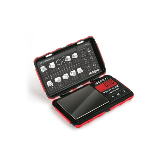 tuff-weigh digital mini scale 100g x 0.01g black / red