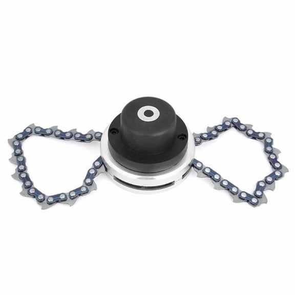 tumgatte 65Mn Mower Chain with Trimmer Head 25.4mm Mounting Hole,Metal Saw Chain for Gasoline Edger Brush Cutter,Garden Tool Replacement Accessory