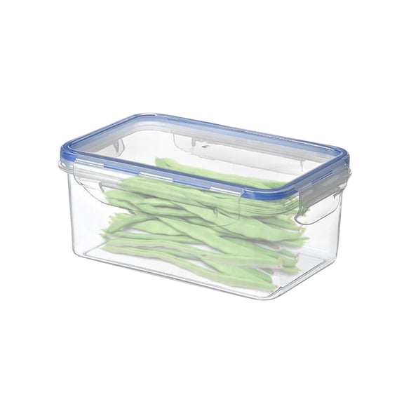 tumgatte Airtight Food Storage Container Plastic Clear Stackable Kitchen Canister with Locking Lid for Flour Sugar Cereal Snacks 1PC