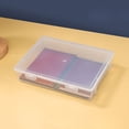 thumbnail image 1 of tumgatte Desktop Proof Document Storage Box A4 File Organizer Clear Thick Plastic with Open Top for Key Certificate Letter Paper Office, 1 of 4