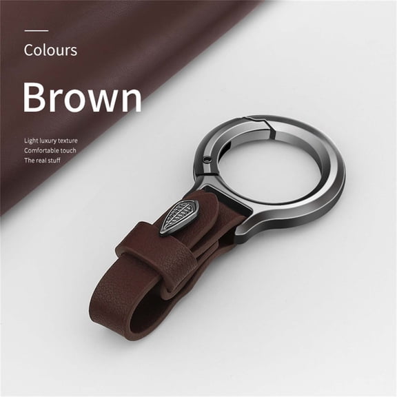tumgatte Handcuff Keychain Leather Strap Metal Car Key Ring Fashionable for Men Women Gift Birthday with Large Spring Clip