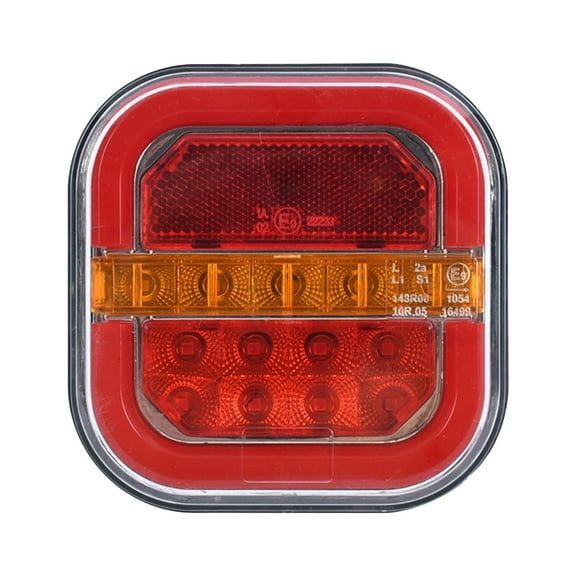 tumgatte LED Flowss Guide Burger Light Truck Side Marker Lamp Waterproof Amber Running Light for Commercial Vehicle Exterior Van RV Trailer Edges