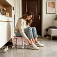 thumbnail image 1 of tumgatte Swivel Wheel Stool Home Plastic Casters Low Stool Living Room Movable Seat for Shoe Changing Sitting Craft Work 10.2x10.2x7.9 Inch, 1 of 6
