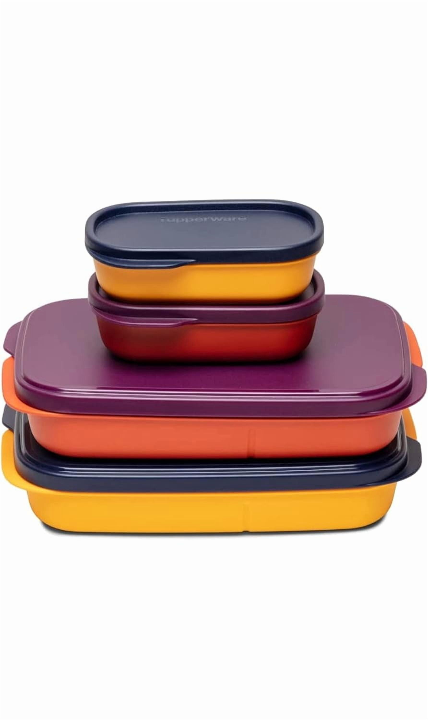 tupperware. Plastic My Lunch Liquid-Tight Lunch Box 590ml 2pc (Multicolour)