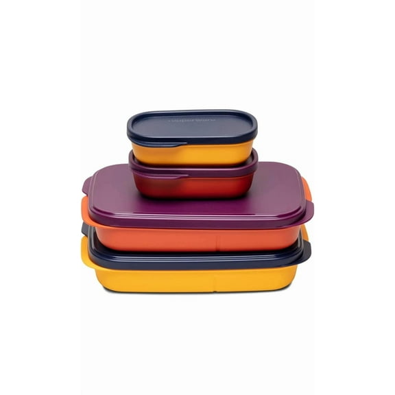 tupperware. Plastic My Lunch Liquid-Tight Lunch Box 590ml 2pc (Multicolour)