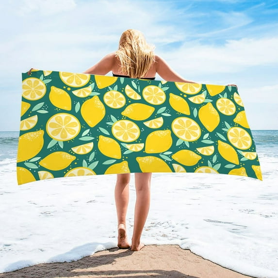 Tupukom Beach Towels for Adults 29.5"x59" Quick Dry Lightweight Multi-Purpose Sand-Free Beach Mat for Summer Festivals Cruise Essentials Lounge Chair Cover