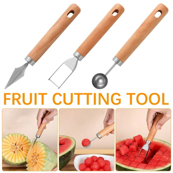 Tupukom Up to 50% Off Watermelon Cutter Rust-Resistant & Durable Multi-Functional Stainless Steel Watermelon Tool for Cantaloup Melon Pineapple Cutting Slicing Kitchen Tools