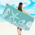 thumbnail image 1 of Tupukom Up to 50% Off Beach Towels Oversized 29.5"x59" Machine Washable Fast Drying Non-Slip Backing Beach Blankets for Travel Swimming Pool Cruise Essentials Summer Vacation, 1 of 4