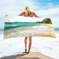 thumbnail image 1 of Tupukom Up to 65% Off Beach Towels for Adults 29.5"x59" Quick Dry Non-slip Compact Lightweight Colorful Sandproof Bath Towel for Yoga Picnics Swimming Pool & Summer Festivals, 1 of 4