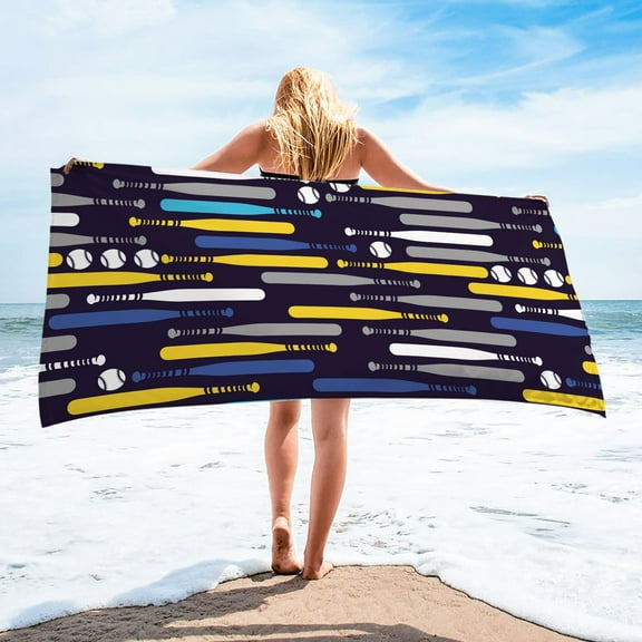 Tupukom Beach Towels for Adults 29.5"x59" Multi-Purpose Use Fade-Resistant Quick Dry Beach Towel for Sandy Beaches & Picnic Trips Cruise Essentials Summer Vacation
