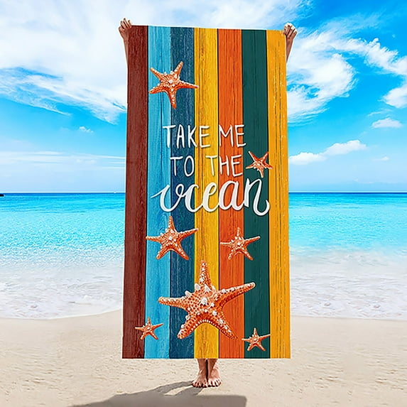 Tupukom Beach Towels Oversized Large Size Quick Dry Sandproof UV-Resistant Beach Blankets with Non-Slip Backing for Yoga Poolside & Beach Lounging Cruise Vacation Essentials