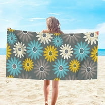 Tupukom Beach Towels for Women 29.5"x59" Quick Dry Sandproof UV-Resistant Beach Blankets with Non-Slip Backing for Yoga Picnics Swimming Pool & Summer Festivals