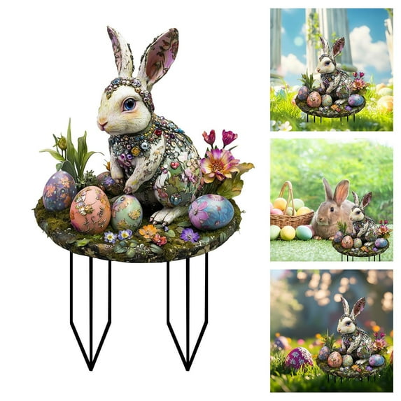 Tupukom Garden Decoration for Outside Weather Resistant Fairy-Flower Pot Decoration Garden Planter Garden Accessories Gifts for Mom Women,Acrylic