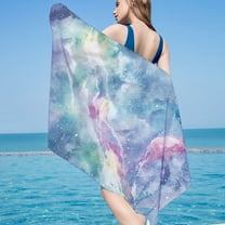 Tupukom Beach Towels Oversized 29.5"x59" Machine Washable & Fade-Resistant Quick Dry Beach Mats for Yoga Poolside & Beach Lounging Family Beach Day Gifts