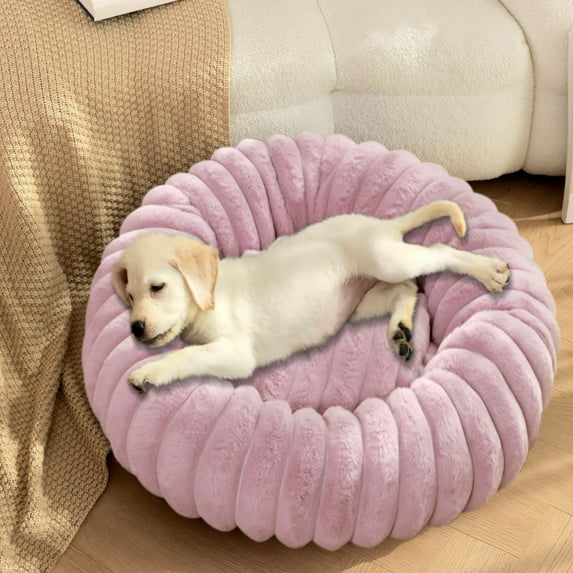 Tupukom Dog & Cat Bed Soft Fleece Pet Dog Cat Bed with Non Slip Bottom Washable Pet Beds for Small Medium Pets Cat Dog Supplies