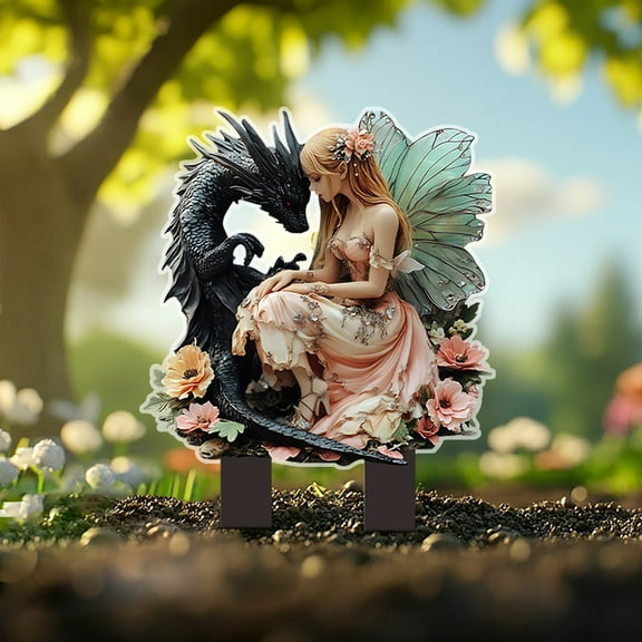 Tupukom Decorative Garden Stake Garden Decoration Statues Birthday Gifts for Grandma Mom Women