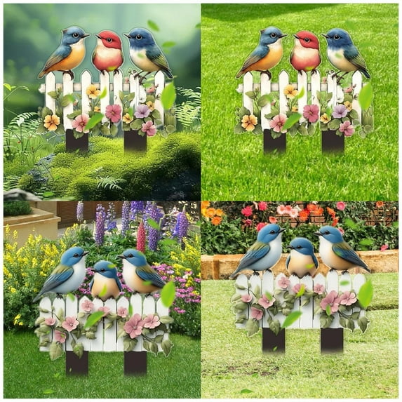 Tupukom Garden Stakes Decorative Outdoor Lawn Ornaments Yard Decorations Garden Gifts for Mom Grandma Women