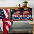 thumbnail image 1 of Tupukom Seasonal Decor 4th of July Day Patriotic Decorations Patriotic Independence Memorial Day USA Flag Cushion Case for Sofa Couch Patriotic Party Accessories, 1 of 5