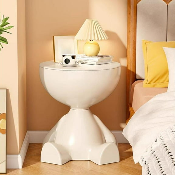 Tupukom Side Tables for Bedroom Small Space Furniture Couch Sofa Side Table with Storage for Sofa Couch Living Room Bedroom Home Decor Under $25,Orange