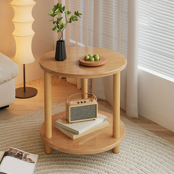 Tupukom Side Tables for Bedroom Mid-Century Modern Bedside Table Ideal for Living Room and Bedroom Home Decor Home,Beige