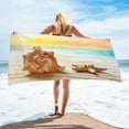 thumbnail image 1 of Tupukom Summer Beach Towels for Beach Chairs 29.5"x59" Non-Slip Backing Anti-Sand Fast Drying Pool Towel for Summer Festivals Cruise Essentials Lounge Chair Cover, 1 of 5