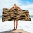 thumbnail image 1 of Tupukom Summer Beach Towels Oversized 29.5"x59" Non-Fading Striped Patterns Quick-Dry Sandproof Beach Mat for Yoga Poolside & Beach Lounging Family Beach Day Gifts, 1 of 7