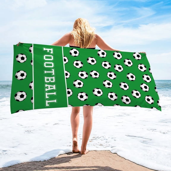 Tupukom Summer Oversized Beach Towels 29.5"x59" Non-Slip Backing Anti-Sand Fast Drying Pool Towel for Beach Trips & Poolside Cruise Essentials
