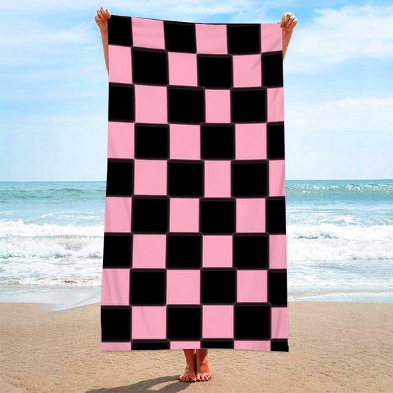 Tupukom Summer Oversized Beach Towels 36"x70.8" Sandproof Non-Slip Machine Washable Quick Dry Beach Blanket Pool Towel for Sandy Beaches & Picnic Trips Cruise Essentials Summer Vacation
